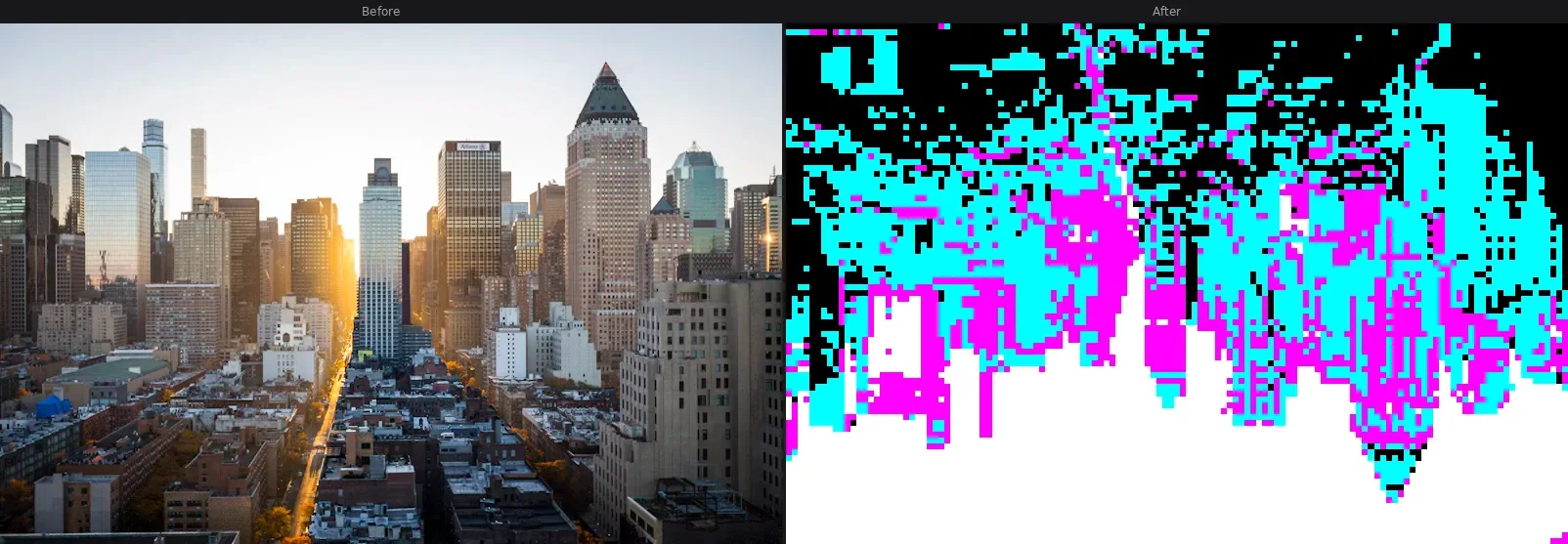 8-Bit — before and after comparison